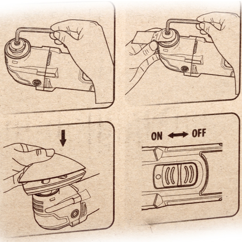Электроинструмент вибрационный — для снятия герметика / чистки пазов, комплект Электроинструмент вибрационный — для снятия герметика / чистки пазов, комплект
