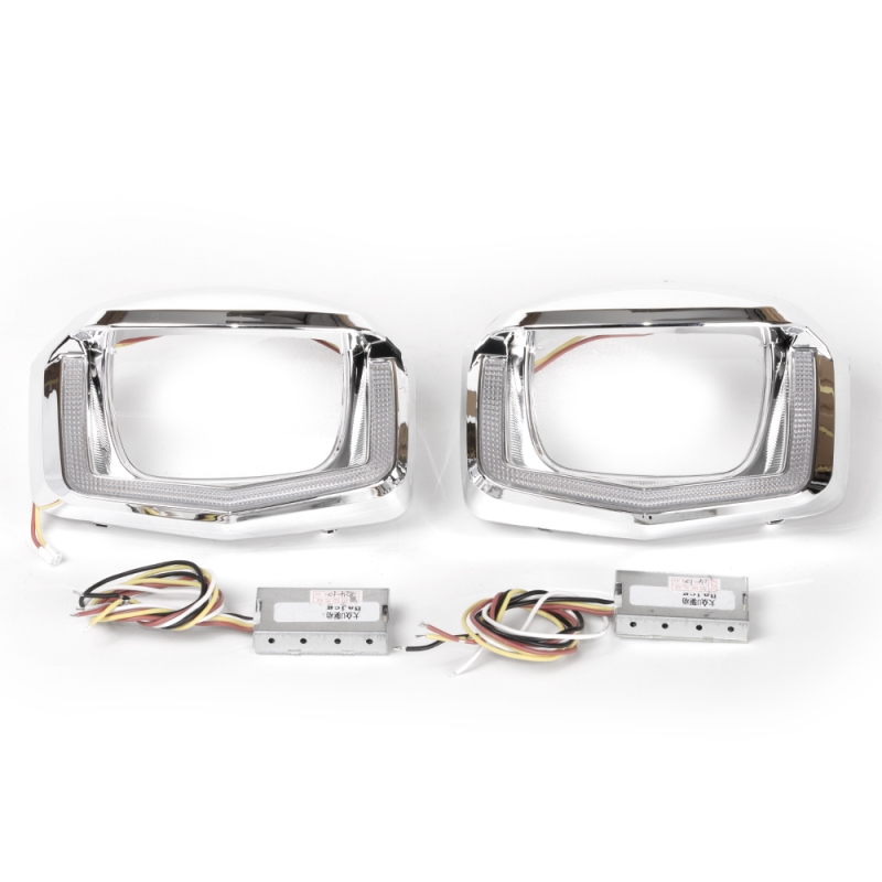 Установочный комплект MTF Light для Bi-LED линз — VW Passat 2016–2018, двойная U-форма, белая и жёлтая подсветка, комплект Установочный комплект MTF Light для Bi-LED линз — VW Passat 2016–2018, двойная U-форма, белая и жёлтая подсветка, комплект