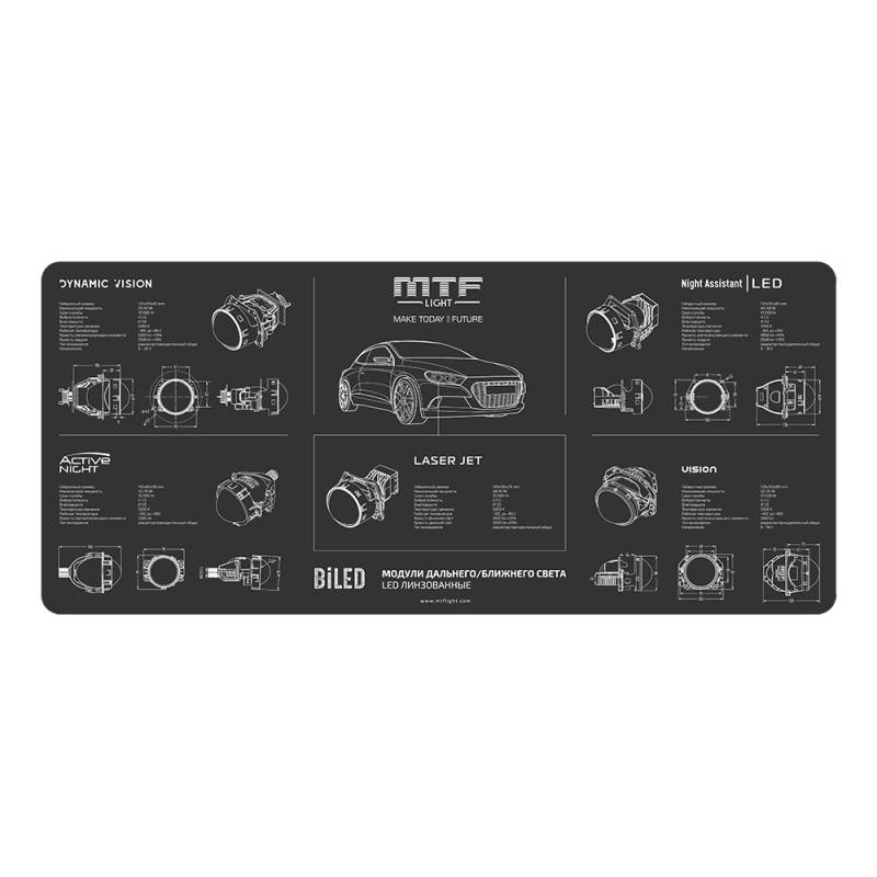 Коврик MTF Light BiLED — мягкий, чёрный, 90×40 см, шт. Коврик MTF Light BiLED — мягкий, чёрный, 90×40 см, шт.