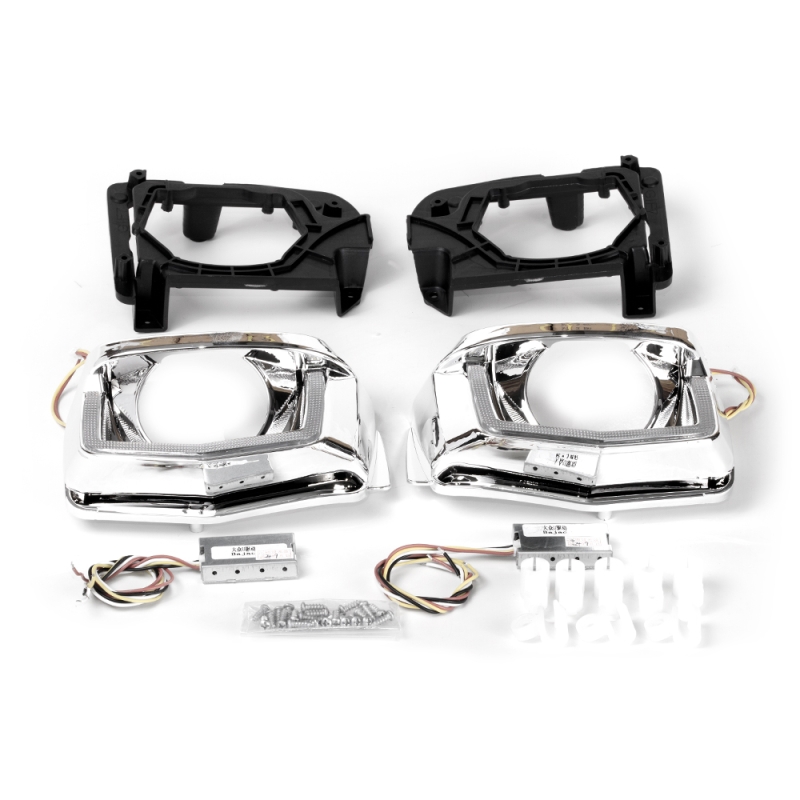 Установочный комплект MTF Light для Bi-LED линз — VW Golf 18, U-форма, белая и жёлтая подсветка, комплект Установочный комплект MTF Light для Bi-LED линз — VW Golf 18, U-форма, белая и жёлтая подсветка, комплект