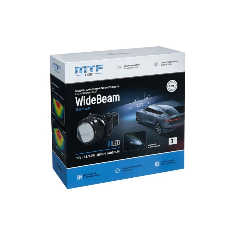 Светодиодные модули MTF Light WideBeam + RED DEVIL EYES — 3 Светодиодные модули MTF Light WideBeam + RED DEVIL EYES — 3", бескорпусные, 6000K, комплект 2 шт.