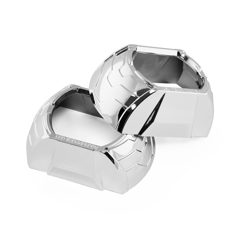 Маски MTF Light №01S — 3 Маски MTF Light №01S — 3", прямоугольные, хром, комплект 2 шт.